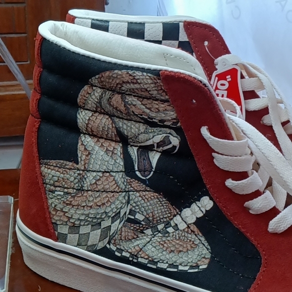 #39❤️ New with tags Vans SK8 Desert snake/chili oil sneakers - Picture 7 of 12